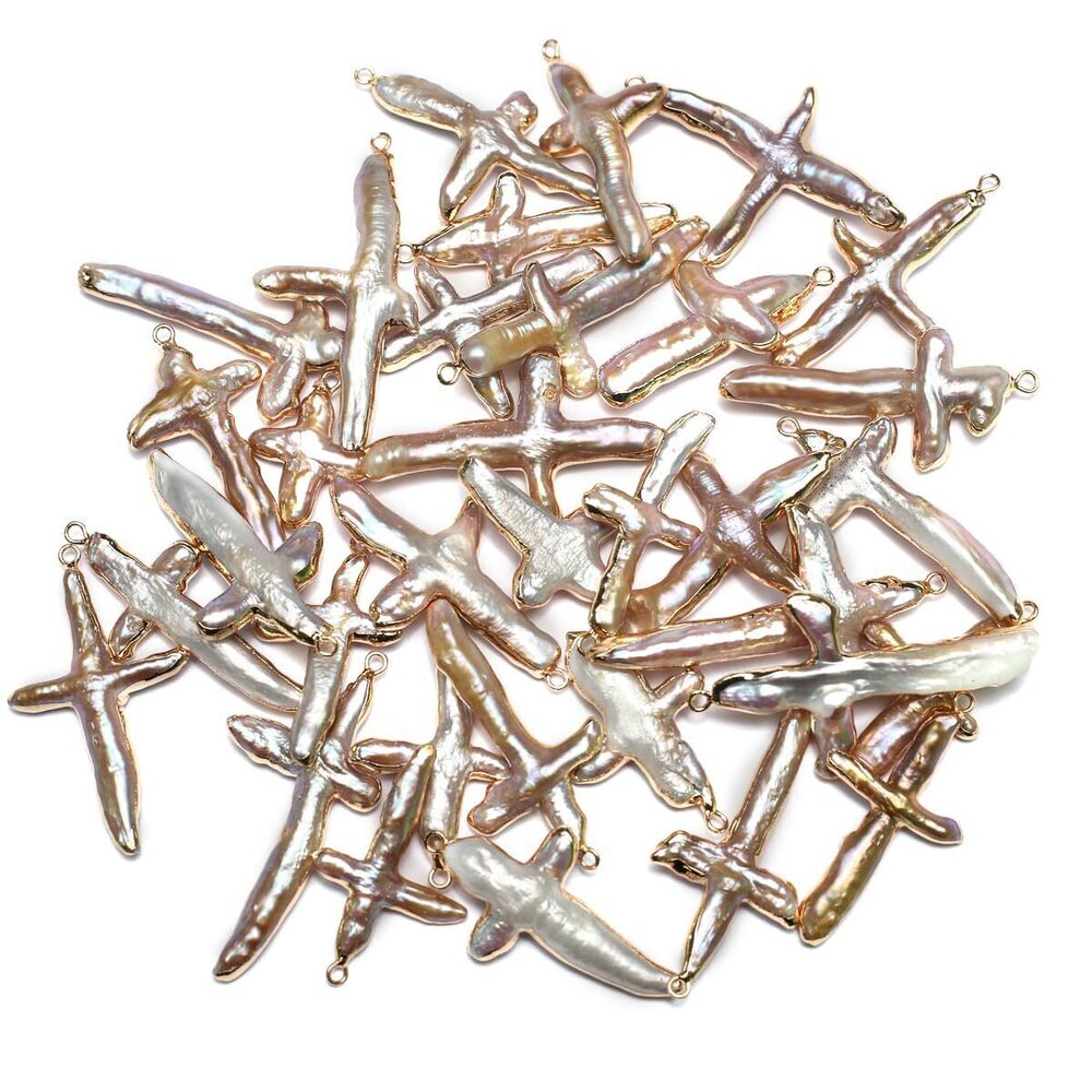 7151 2pcs Natural Pearl Pendants Irregular Multiple Shapes Cultured